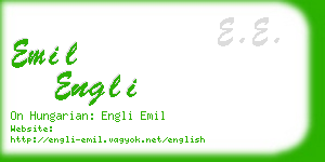 emil engli business card